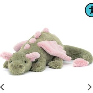 Jellycat Authentic Malachy Dragon NWT large size